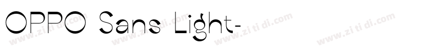 OPPO Sans Light字体转换